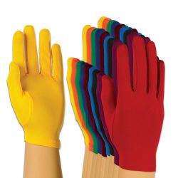 Solid Color Stretch Polyester Gloves
