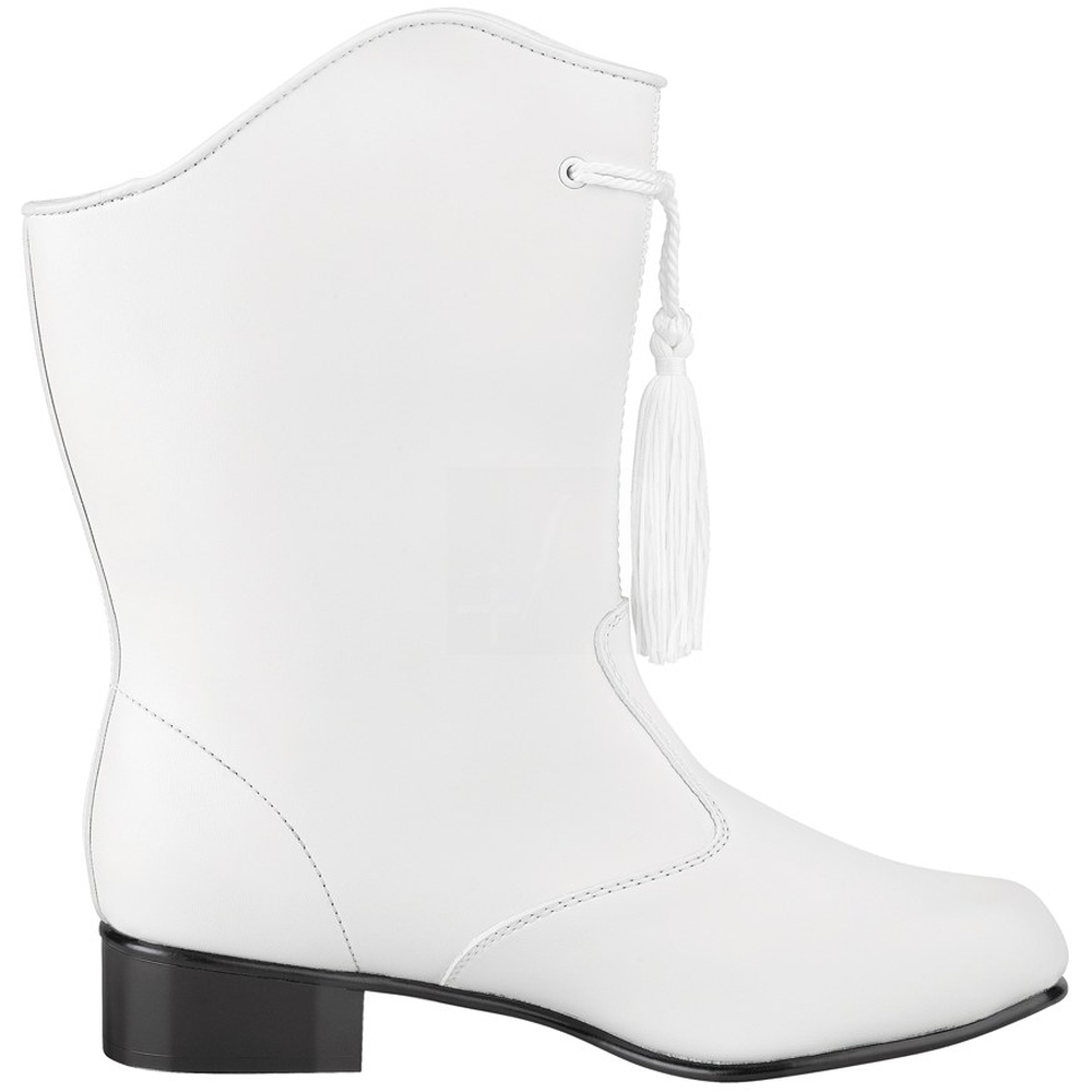 vinyl white boots