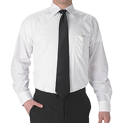 Henry Segal - 1801 - Mens Dress Shirt (Laydown Collar W/ Pocket) - White