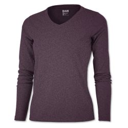 BAW Athletic Wear - XT97H - Xtreme-Tek V-Neck T-Shirt L/S (Heather) - Ladies