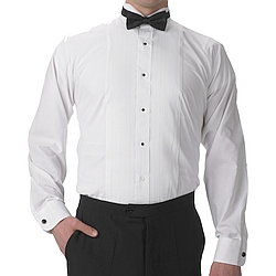Henry Segal - 8501 - Mens Tuxedo Shirt (Wing Collar W/ 1/8" Pleat) - White Henry Segal - 8501 - Mens Tuxedo Shirt (Wing Collar W/ 1/8" Pleat) - White