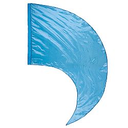 DSI - (Made To Order) - Crystal Clear Swing Flag - Deep Turquoise