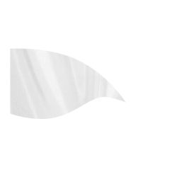 Style Plus - V-3 Poly China Silk Flag - White