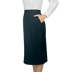 Henry Segal - 6200 - Ladies Basic Skirt (Below The Knee) - Black