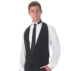 Henry Segal - 2301 - Uni-Sex Backless Vest - Black