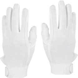 Style Plus - Deluxe Cotton Military Gloves - White