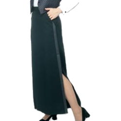 Henry Segal - 6202 - Ladies Tuxedo Skirt (Floor Length) - Black