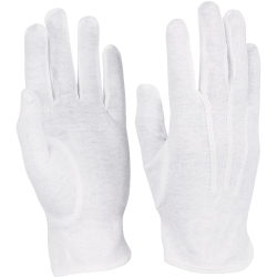 Style Plus - Cotton Military Gloves - White